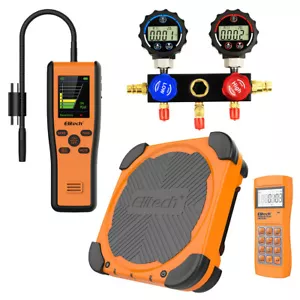 Elitech Leak Detector IR-200+Charging Scale 330LBS LMC-310A+Manifold Gauge DMG-1 - Picture 1 of 10