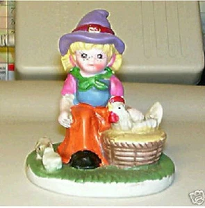 Madel Porzellanfigur handbemalt Almkind Mädchen Tischdeko Ostern - Picture 1 of 1