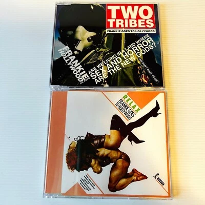 Frankie Goes To Hollywood Relax & Two Tribes CD Maxi-Singles 1980s Germany RARE - Image 1 of 4