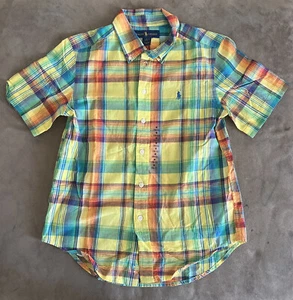 *New* Polo Ralph Lauren Boys M 10-12 Multi-Colored Button Up Collar Shirt Kids - Picture 1 of 7