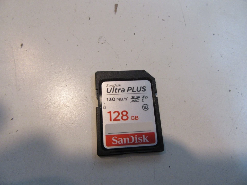 SanDisk Ultra Plus 128GB SDXC Memory Card, Up to 130 MB/s, Class 10, UHS-I, V10 - Image 1 of 1