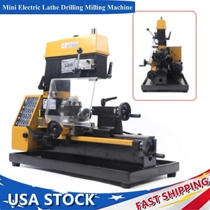 Ct125 Mini Electric Lathe Drilling Milling Machine 3 in 1 Metalworking Equipment - Picture 1 of 13