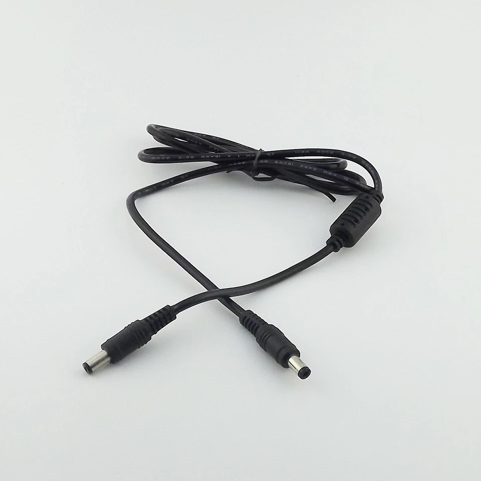1pcs 5.5x2.1mm Male to Male Plug DC Power Extension Cable Connectors Adapter 4ft - Image 1 of 1