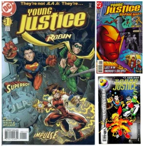 Young Justice U PICK 1 2 3 4 5 6 7 8 9 10 11-46 47 48 49 55 1998 1999 DC f0712 - Picture 1 of 13