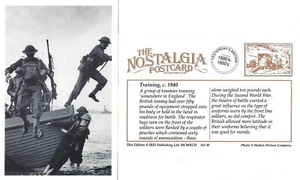 Postal Segunda Guerra Mundial Tommies Soldados Ejército Campo de Entrenamiento Inglaterra 1940 - Nostalgia - Imagen 1 de 3