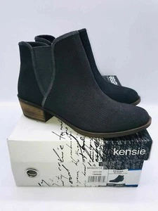 Kensie Women's Gerona Short Manmade Ankle Boots - Dark Gray,Size 6.5, 8 - Picture 1 of 12