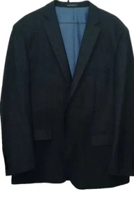 Men's Blazer Alberto Cardinali Slim Fit Gray Sport Jacket Two Button Size 50R. - Picture 1 of 7
