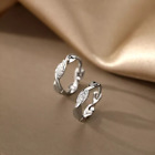 Damen Ohrring günstig Kaufen-Damen Creolen verdreht Sterling Silber 925 mit Zirkonia Ohrringe Kreolen