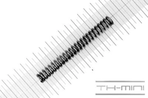 Molla a pressione 2mm applicata 13x107mm 22,4kg spirale acciaio inox metallo - Foto 1 di 1