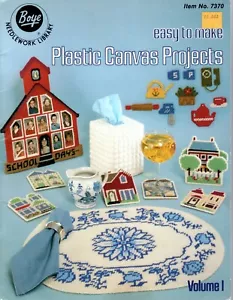 Boye 7370 East to Make Plastic Canvas Projects Plastic Canvas Pattern Leaflet - Picture 1 of 2