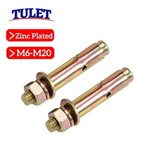 Loose Bolt Shield Sleeve Anchor Masonry Brick Wall Fixing Rawlbolt Zinc Plated - Picture 1 of 40