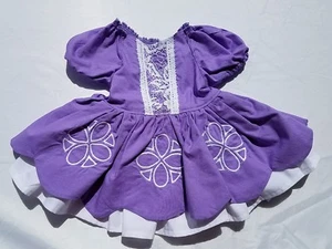 Girls Sofia The First Dress Costume Halloween Size 12-18 18-24 Months Handmade  - Picture 1 of 12