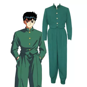 IN STOCK Yu Yu Hakusho Spirit Detective Yusuke Urameshi Outfit Cosplay Costume - Picture 1 of 4