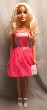28" Barbie My Size Pink Dress Shoes Outfit Plastic Clean