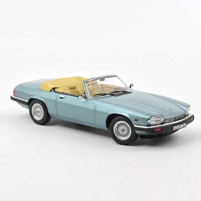 Jaguar XJ-S Cabriolet 1/18 H.E. 1988 Blu Chiaro Metallizzato - Norev 182635 - Immagine 1 di 3