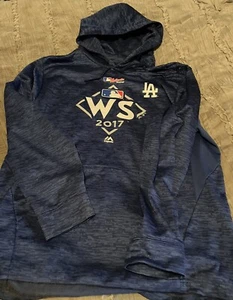 LOS ANGELES DODGERS Baseball MAJESTIC 2017 World Series XL Sweatshirt Hoodie - Picture 1 of 2