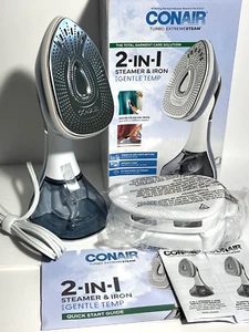 Conair 2-in-1 Steamer & Iron with Gentle Temp NEW IN BOX. - Picture 1 of 16