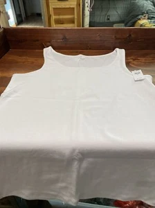 GAP Women’s White Ribbed Tank Top Xl - Picture 1 of 6