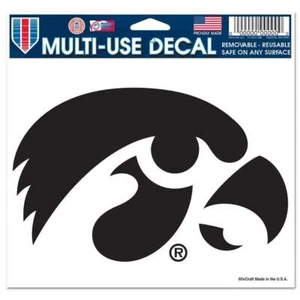Iowa Hawkeyes Multi-Use Decal - 5" x 6" - Black - Picture 1 of 1
