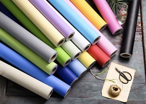 Plain Sticky Back Plastic Wallpaper PVC Film Fablon Home Decor Self Adhesive UK - Picture 1 of 48