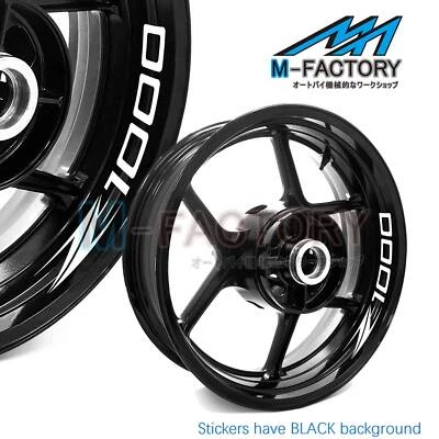 Juego de cinta adhesiva para llanta de 17"" para Kawasaki Z1000 2003-2016 Foto 1 de 4