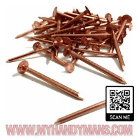COPPER SLATE ROOFING STRAPS & COPPER RIVETS KIT 225 ASSORTED COPPER CLOUT NAILS