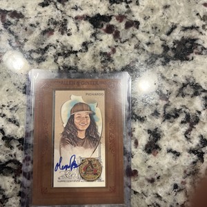 2023 ALLEN GINTER OLIVIA PICHARDO GOLD FRAMED MINI AUTO RARE SP ! BASEBALL