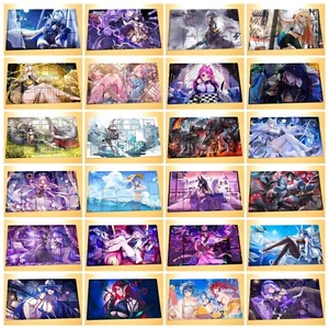 BLANCO NEGRO Anime Girl Playmat Custom WS TCG Mat Card Game Mat Deck Mat - Imagen 1 de 26