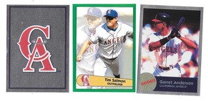1996 Panini Stickers CALIFORNIA ANGELS Team set