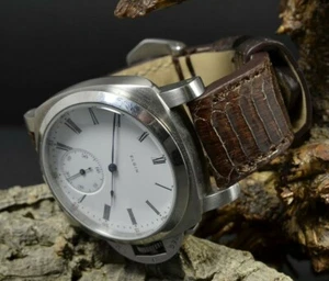 PULSERA RELOJ 26 24 22 MM AUTÉNTICO AYERS SERPIENTE BELLY MARRÓN PANERAI MA CORREA - Imagen 1 de 12
