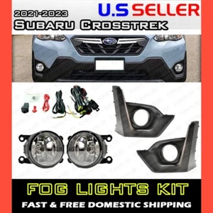 FOG LIGHT KIT for 21 22 23 Subaru Crosstrek w/ housing switch wiring bezel cover - Bild 1 von 3