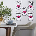  5 Pcs Felt Animal Embellishment Rabbit Wall Poster Fabric Applique