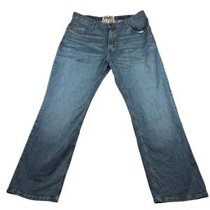 Ariat M4 Boot Jeans Herren 42x34 Blau Denim Mid Rise Straight Leg Stretch Western - Bild 1 von 18