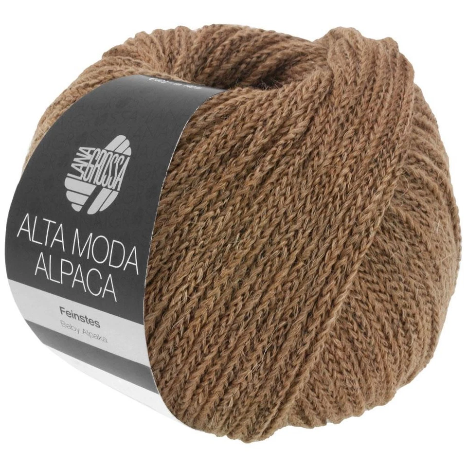 Wolle Kreativ! Lana Grossa - Alta Moda Alpaca - Fb. 92 nougat 50 g - Bild 1 von 1