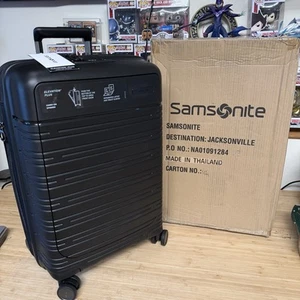 Samsonite Elevation Plus Carry on Spinner 22" Suitcase Black - Picture 1 of 7
