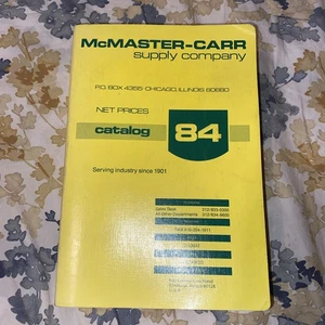 Vintage 1978 McMaster Carr Supply Company Katalog 84 Chicago Illinois - Bild 1 von 8