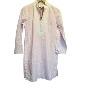 Sail To Sable klassisches Tunika Kleid Gr. Small blush rosa weiß gefüttert neu mit Etikett - Bild 1 von 6