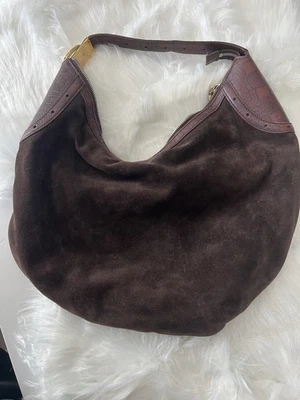 Bolso Hobo Vintage Gucci Horsebit Rich Browm Gamuza - Era Tom Ford Foto 1 de 4