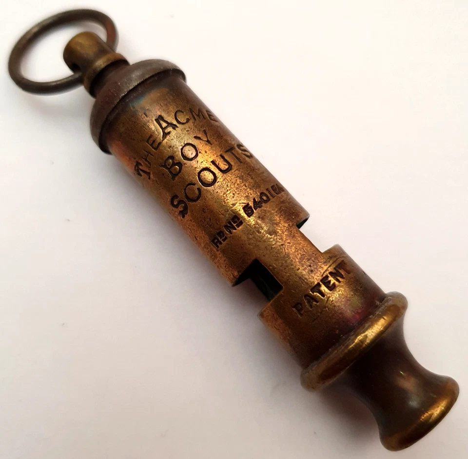 Brass Original Vintage 1920’s Acme Boy Scouts General Service Whistle. scarce - Image 1 of 4