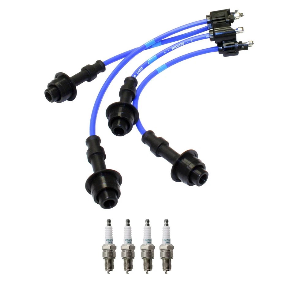 Juego de cables NGK y kit de 4 bujías Denso Iridium TT para furgoneta Toyota 2,0 L 2,2 L L4 Foto 1 de 1