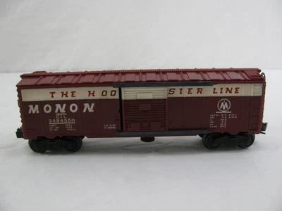 Vintage 1957 Lionel Trains O Gauge Operating Monon Box Car #3494-550 VG - Image 1 of 4