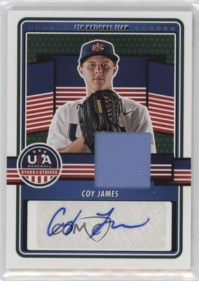 2023 Panini USA Baseball Stars & Stripes Materials Coy James #15U-CJ Auto - Image 1 of 2