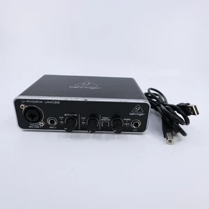 Behringer U-Phoria UMC22 Interfaz de audio USB MIDI 2 canales Phantom Cable de alimentación - Imagen 1 de 15