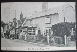 Antiguo Suffolk Foto Real Estilo Postal OFICINA DE CORREOS CAPUCHAS HOMBRE A CABALLO POSTAL - Imagen 1 de 2