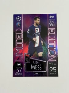 2022-23 Topps Match Attax UEFA UCL & Europa Lionel Messi Limited Edition Neon - Picture 1 of 2