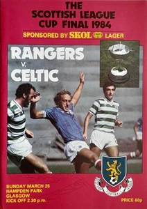 Jimmy Nicholl John McClelland Signed Rangers v Celtic 1984 League Cup Final Prog - Picture 1 of 7