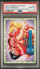 2018 Garbage Pail Kids We Hate The 80s Tre is Company Threes - PSA 10 Puke Green