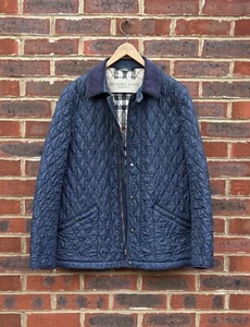 Burberry Brit Mens RODEN Diamond Quilted Jacket Large Outdoor Country B121 - Picture 1 of 15