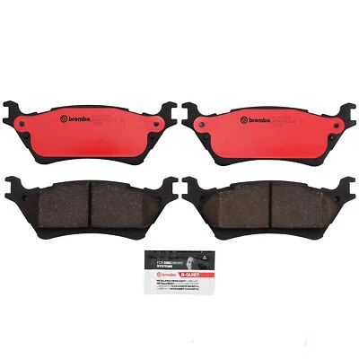 布雷博 P24168N 性能后陶瓷碟刹垫套件适用于 12-18 福特 F-150 — 第 1/4 张图片