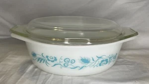 Pyrex Promozionale Blu Turchese "Prato" 043 1,5 Qt. Casseruola ovale con coperchio - Foto 1 di 12